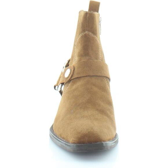 DKNY Mina Western Bootie Women's Boots US 7.5 Oiled Suede Latte/LAT - Picture 2 of 8